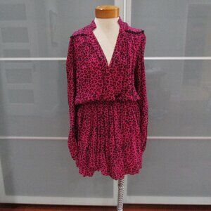 Zadig & Voltaire Reveal Print Leo Long Sleeve Shift Dress
